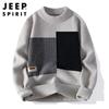 JEEP SPIRIT Men's Color Block Mock Neck Knit Sweater