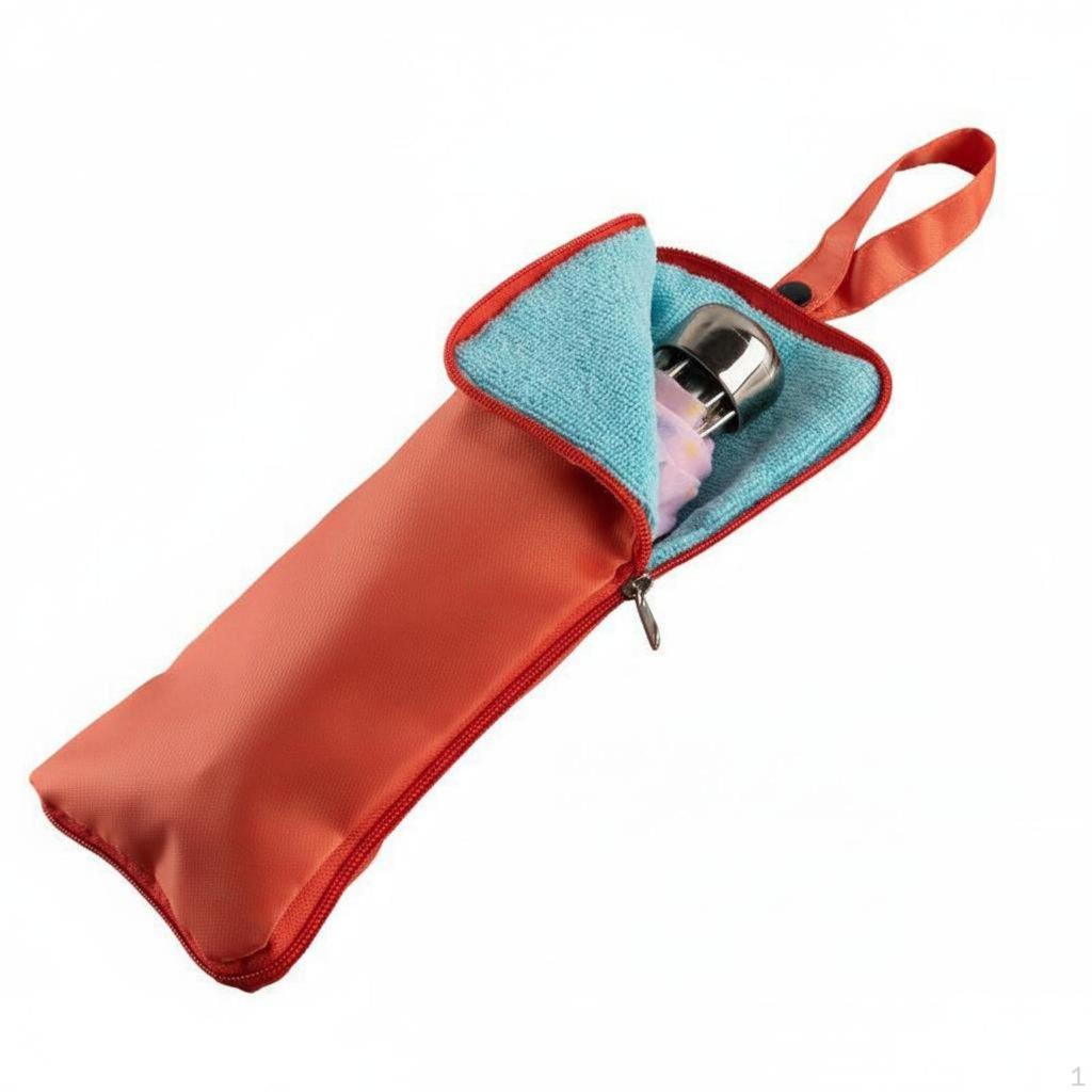 Portable Wet Umbrella Case Hangable Absorbent Rain Gear Pouch Foldable for Travel, Handbag, Backpack