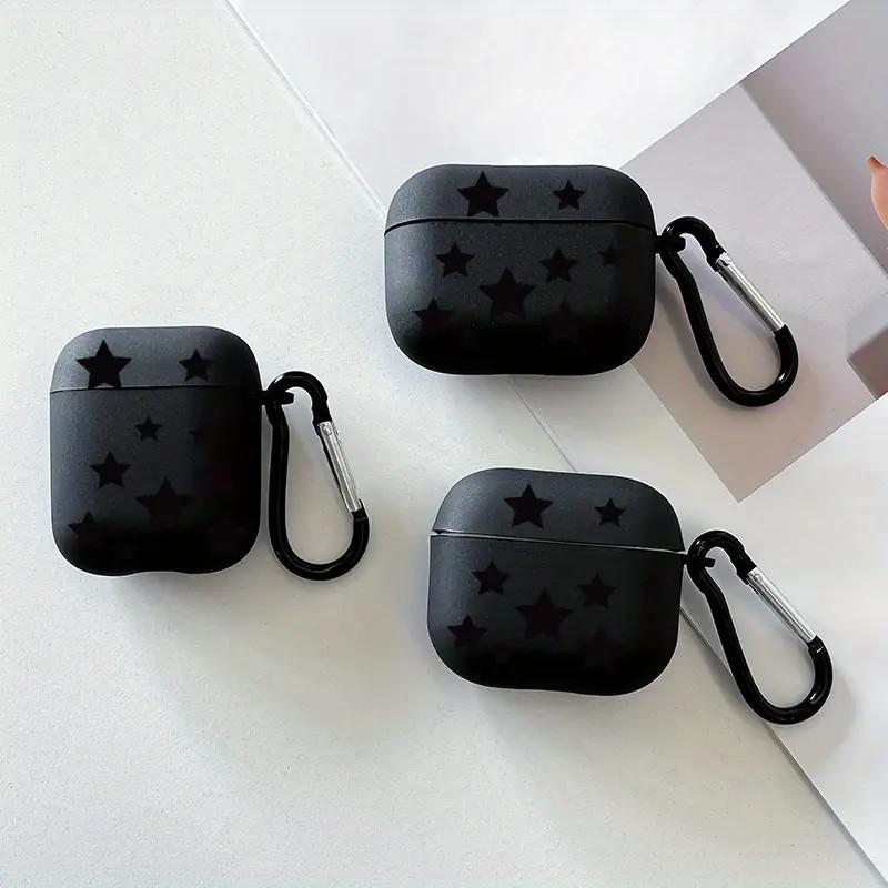 Black full screen star pattern is suitable for AirPods1/1st generation protective case Apple Pro/1 wireless bluetooth ear