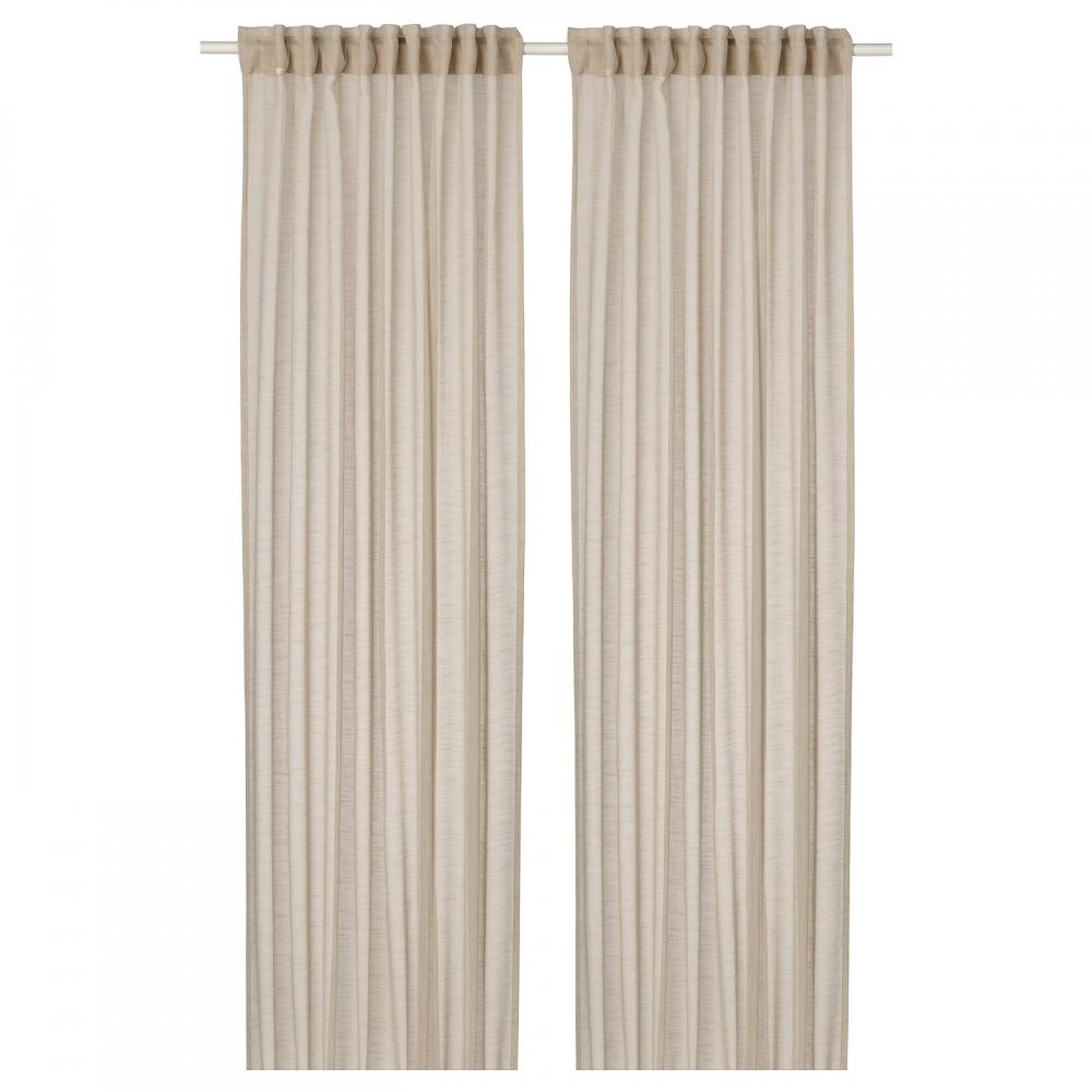 

IKEA HÄLLEBRÄCKA 1 пара пододеяльников, светло-бежевый 145х250 см