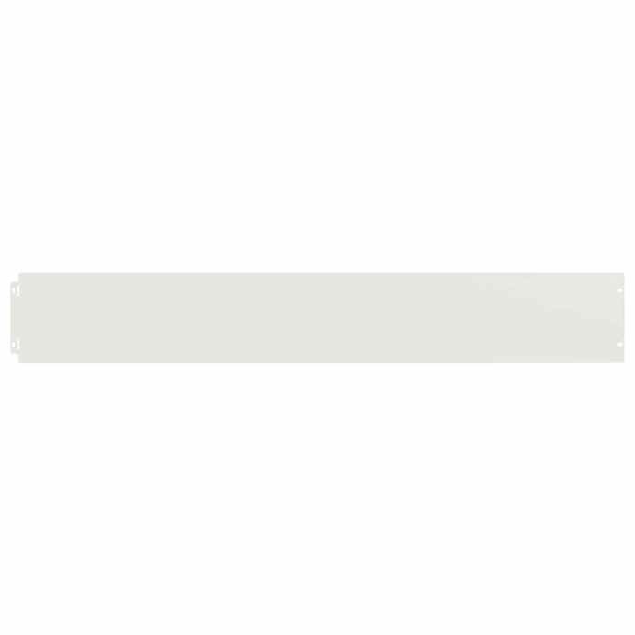 VidaXL Bordures de pelouse 10 pcs blanc 15x103 cm acier laminé à froid, bordure de jardin, bordure de lit de jardin, bordure 860143