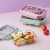 LocknLock To Go 3 Compartment Clear Lunch Box 1L Large Korean Bento Meal Prep Food Container 2 Colors