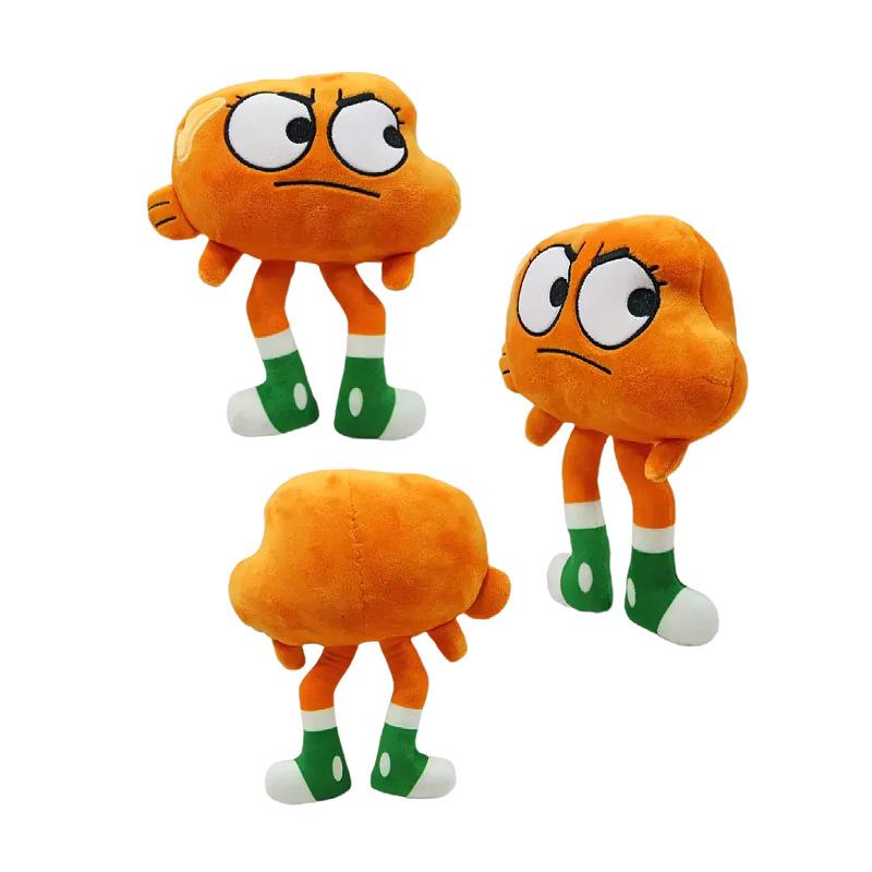 Bambola Peluche Darwin di Lo Straordinario Mondo di Gumball Cartone Animato Banana Joe Anais Richard Nicole Peluche Kawaii Morbido Cuscino Decorativo Giocattolo Regalo per Bambine