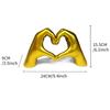 A20F-Heart Hands Sculpture Gold Decor For Living Room Bedroom Apartment Bookshelf Table, Aesthetic Romantic Statues Decor