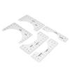 T Shirt Ruler Reusable PVC Shirt Guide Ruler Round Neck Alignment Ruler for Household Office