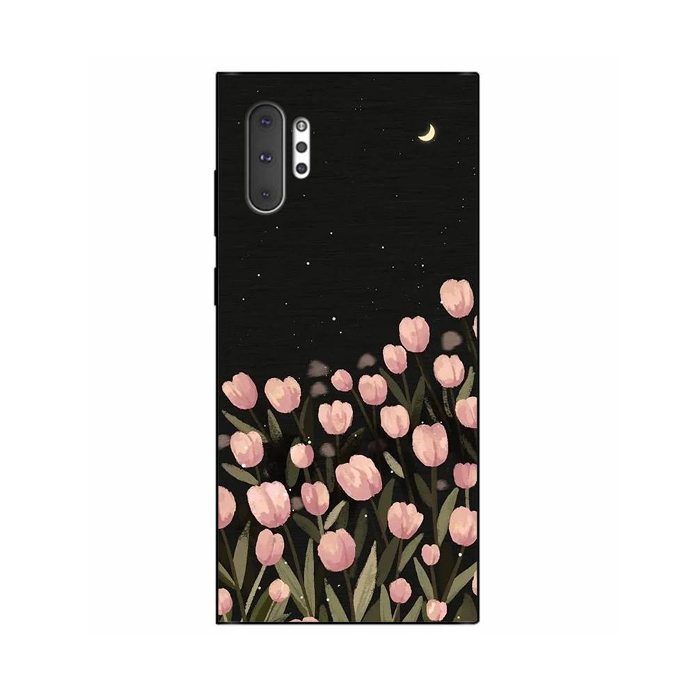For Samsung Galaxy Note 10 Plus Case Color Painted Soft Liquid Silicone Camera Protection Phone Cover For Samsung Galaxy Note 10