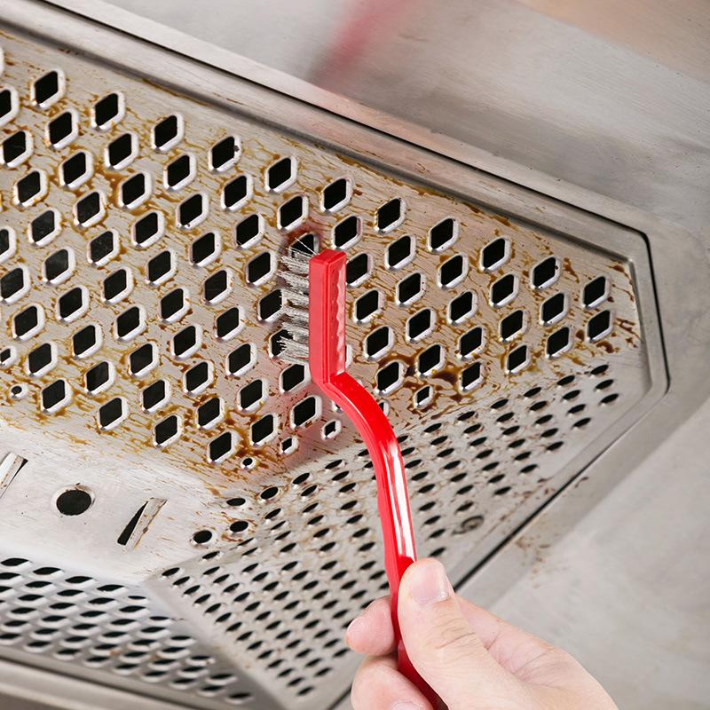Gas Stove Cleaning Brush, Stove Range Hood Cleaning Brush, Household Kitchen Dead Corner Decontamination Cleaning Set, Wire Brush