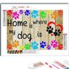 5D Diy Diamond Painting Animal Color Imprint Cross Stitch Set Full Diamond Embroidery Mosaic Art Picture of Rhinestones Decor Gift