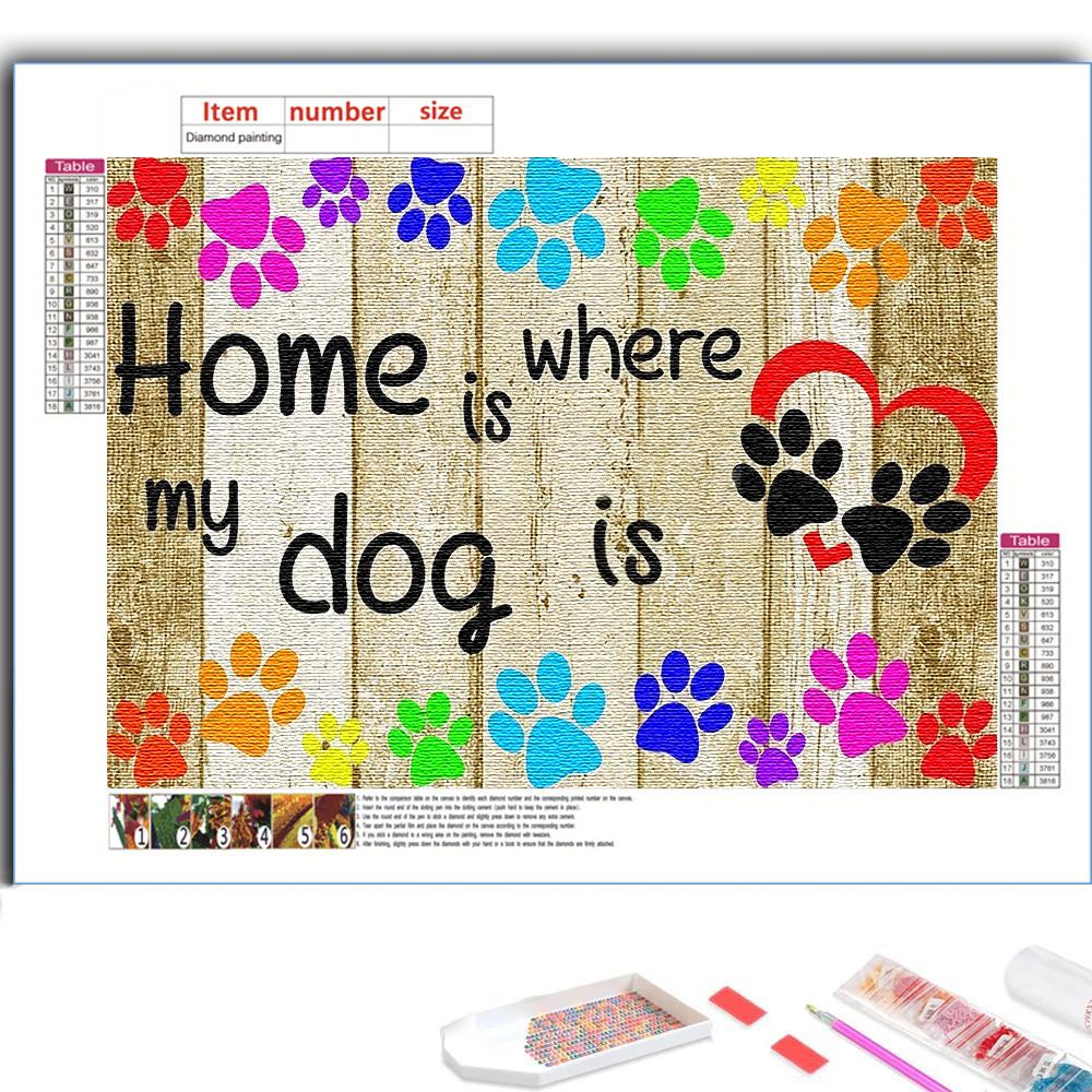 5D Diy Diamond Painting Animal Color Imprint Cross Stitch Set Full Diamond Embroidery Mosaic Art Picture of Rhinestones Decor Gift