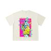 260 GSM Doppelgarn 32er Zählung 100% Baumwolle Cyberpunk Edgerunners V6 Rebecca Druck Unisex Schweres Baumwoll-T-Shirt