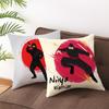 Japanese Ninja Character Digital Single-sided Printing Sofa Pillow Cushion Cover Home
