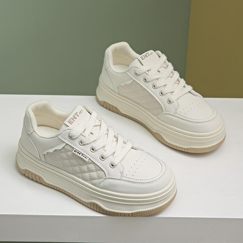 

Универсальная платформа интернет-знаменитости, увеличивающая высоту, повседневная спортивная обувь, новинка осени 2025 года, модная универсальная спортивная белая обувь 40 белый