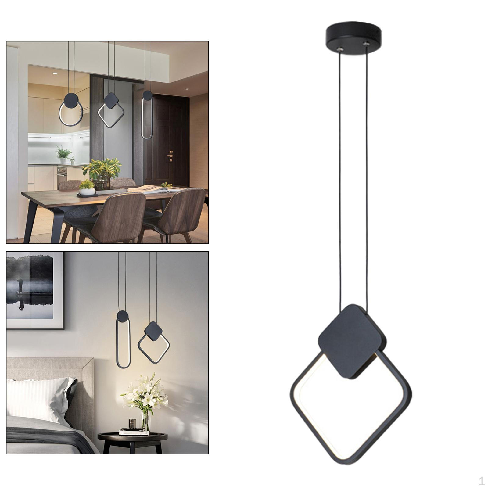 

Contemporary Aluminum Hanging Pendant Light Fixture for Home Decor Rhombic