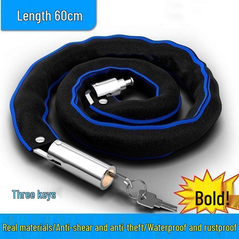 Heavy-Duty Anti-Theft Chain Lock for Bikes, Scooters, and Motorcycles
