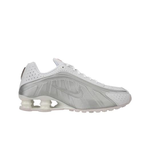 (W) Nike Shox R4 White Metallic Silver