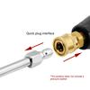 Metal Rod Jet Lance For Pressure Washer Elbow Multi-Angled 30°/90°/U-Shape Water Gun Extension Wand Lance With 1/4 Quick Connect