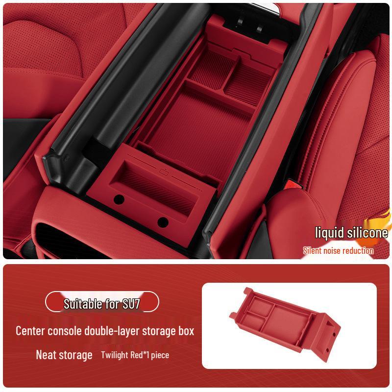 Compatible Armrest Box Storage for Xiaomi SU7/YU7 - Car Center Console Storage Organizer.