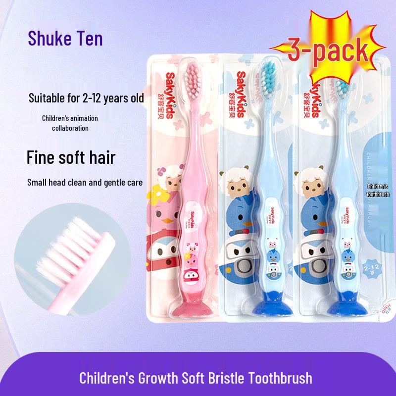 

Saky Kids Soft Bristle Toothbrush and Toothpaste Set