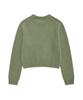 COVERNAT WOMAN Clover Heart Graphic Knit Sage Green