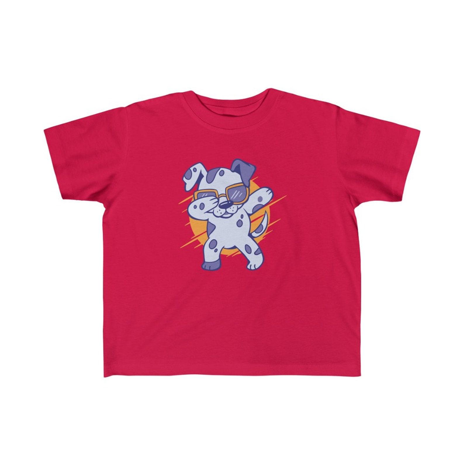 Dabbing Dog Toddler Shirt | Cute Tshirt For Toddler Boys and Girls S