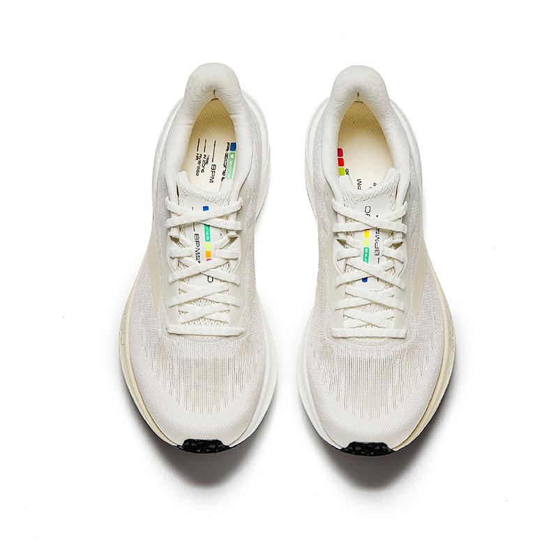 Anta 2nd Zone Heart Rate 80 Sports Fashion Low-Top Running Shoes Women sneakers White Gray 122625555-2