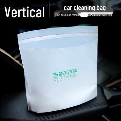 Self-Standing Disposable Car Trash Bag: Hanging, Paste-on, Inner Car Use