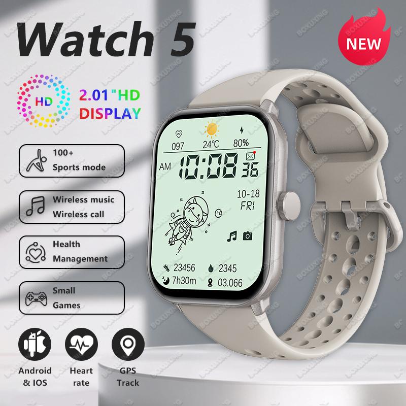 New GPS Track Smart Watch 2.01 Inch Ultra HD  Screen Movement Run Track Heart Rate Monitor Bluetooth Call Smartwatch