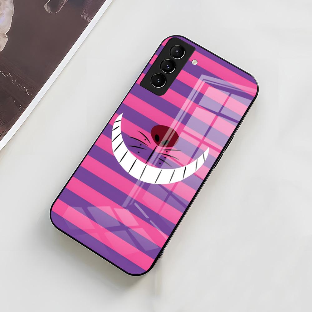 

C-Cheshire Cat Cool Phone Case For Samsung A56 A36 A26 A16 A15 A25 A35 A55 A14 A34 A24 A54 Glass Case Samsung A16 5G