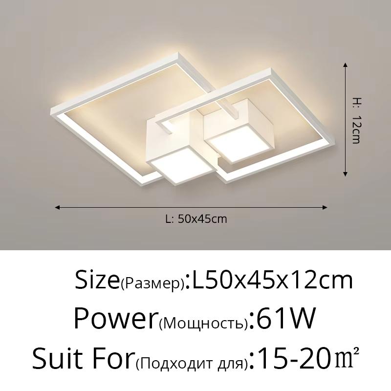 Nordic Black White LED Ceiling Light Modern Design Irregular Ceiling Light Dining Room Living Room Bedroom Lighting Fixtures