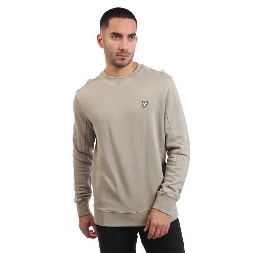 Lyle & Scott Mens Natural Dyed Crew Neck Sweatshirt