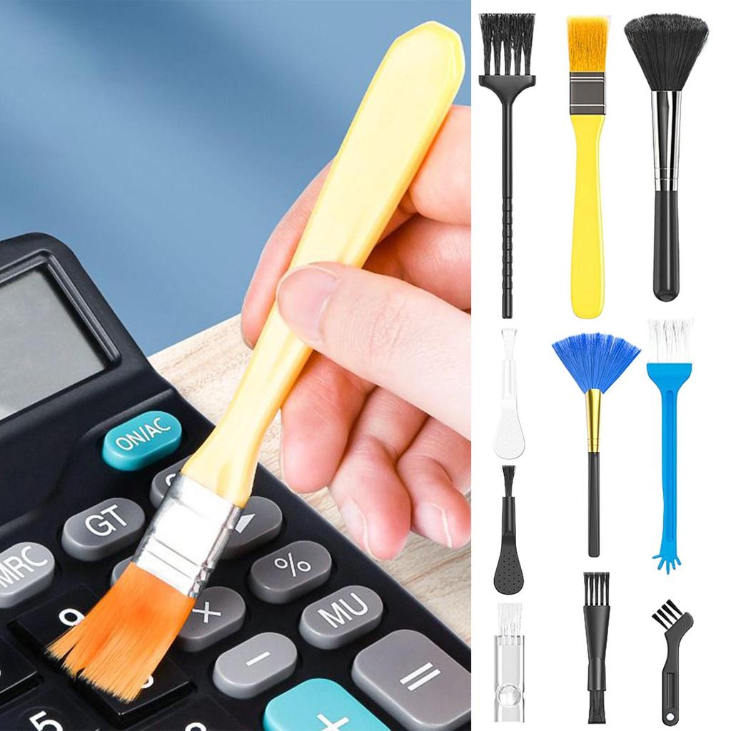 Keyboard Cleaning Brush 10 Piece Computer Brush Multifunctional Remover Gadgets Portable Detailing Tool For Phone Home Desktop