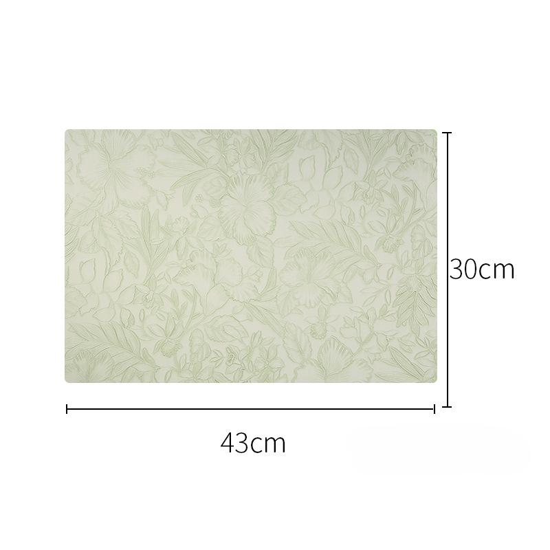 Creative Anti Slip Nordic Style PVC Leather Western Placemat Rectangle Square Insulated Table Mat Easy To Clean Bowl Cup Mat