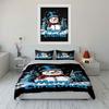 Snowman Merry Christmas Design Bedding Duvet Cover Set Duvet Cover Pillowcases  (1*Duvet Cover 2*Pillowcases, Without Duvet Insert)