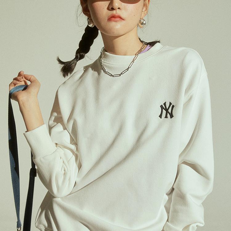 New MLB Sweatshirts Unisex White 31MT04111-50I