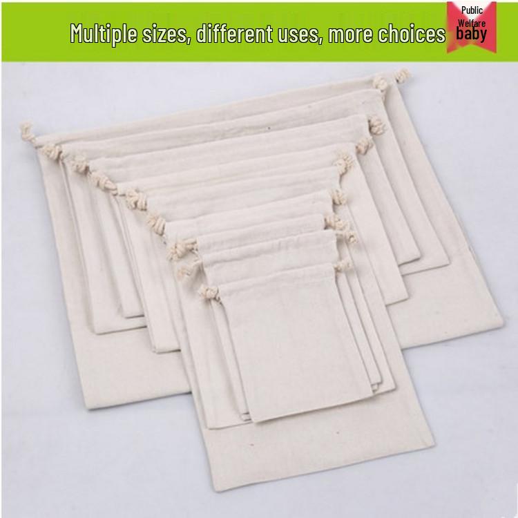 

Ювелирные изделия из керамики Тао: Винтажный мешочек на шнурке из хлопка и льна для браслетов и ожерелий 6x8 cm