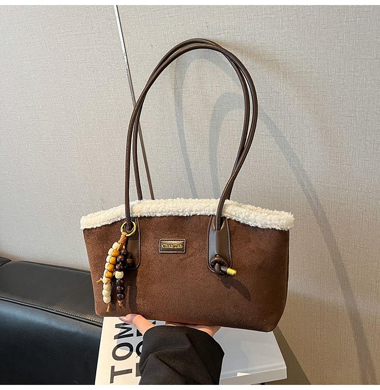 Niche Matte Handbag Women's 2025 New Retro Simple Underarm Bag Fashion High-end Leopard Print Shoulder Bag