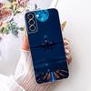 Clear For Samsung S21 Plus Case SM-G996B Aesthetic Luxury Cute Fashion Flower Funny Painted Casing For Samsung Galaxy S21+ Cover