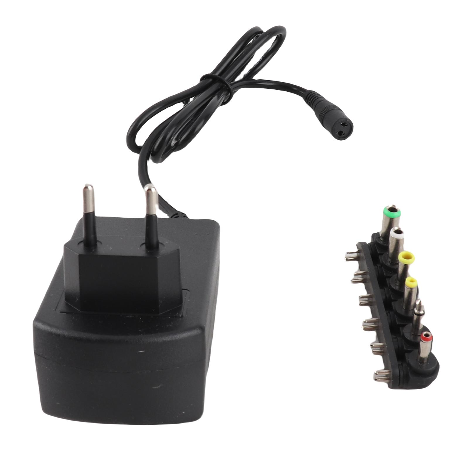 

Universal 30W 3V 12V Adjustable Voltage Power Adapter With 6 Connectors