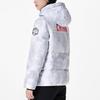 Anta Full Print Letter Zip-Up Short Down Jacket Women Outerwear Snow-White 162347939-6