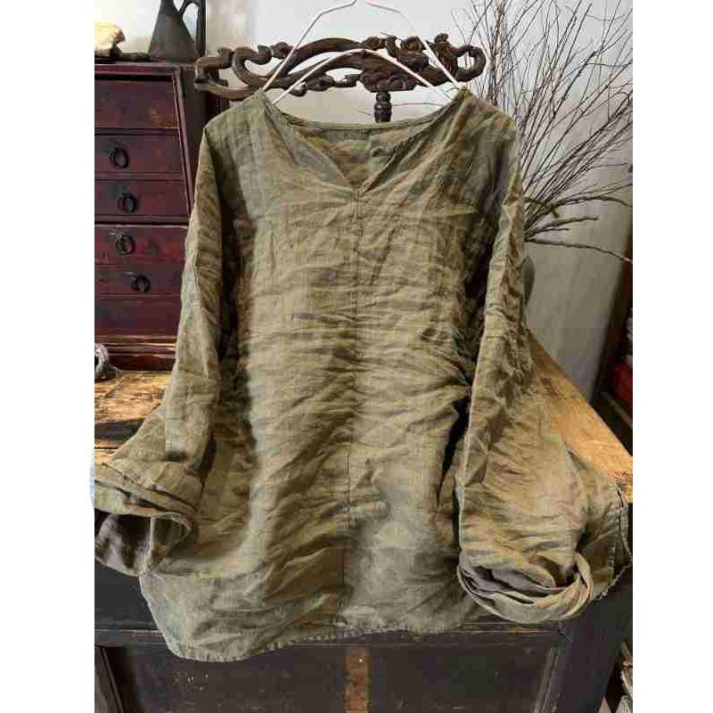 Johnature Damen Casual Weiße T-Shirts Langarm O-Ausschnitt T-Shirts Frühling Lose Hochwertige Damen T-Shirts