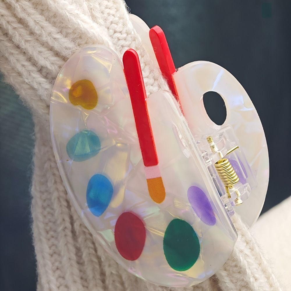 Funny Book Hair Claw Cute Geometry Acetate Hair Clip Pencil Hair Barrettes  Back To School