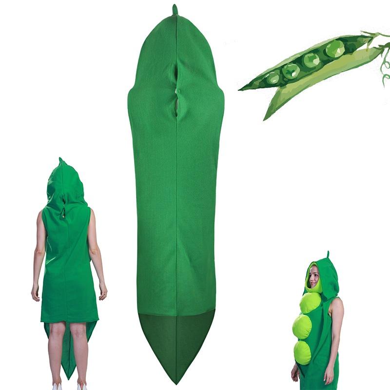 Falei Festival Vegetable Cos Stage Costume For Halloween Party Cosplay Food Pea Roleplay Outfit
