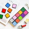 20 pz/set Tamponi d'inchiostro lavabili sicuri per Artigianato, Scrapbooking e Progetti Artistici - Tampone d'inchiostro lavabile non tossico con colori vivaci