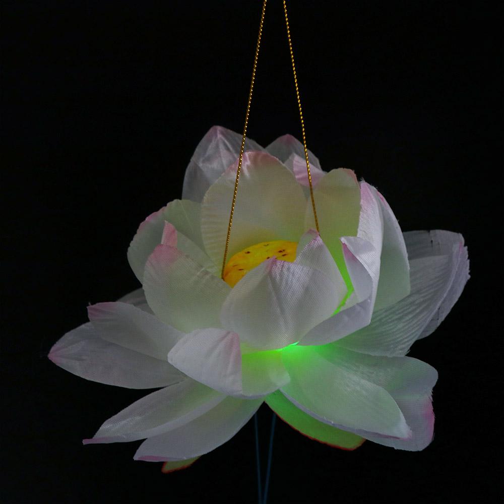 Glowing Flower Lantern Portable Lotus LED Lantern Lotus Light Mid-Autumn Lantern Festival Lantern