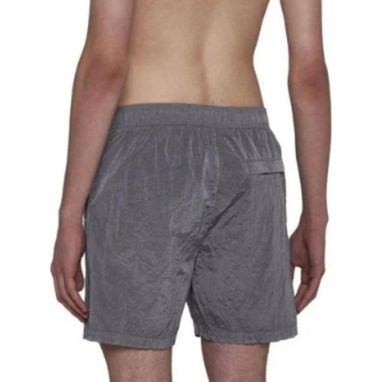 STONE ISLAND Regular Fit Nylon Swim Trunks Dust Men Streetwear 8015B0943-V0064