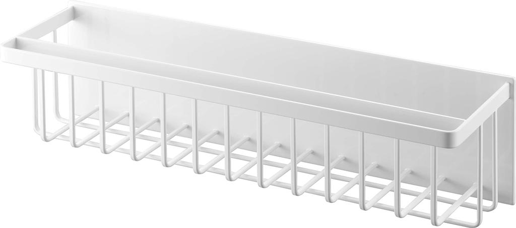 Yamazaki Jitsugyo Coș magnetic pentru baie Wide White xx H12cm Tower Raft pentru baie cu adâncime cârlig Slim Floating Storage 3769 Aprox.. L44.3 D12.3