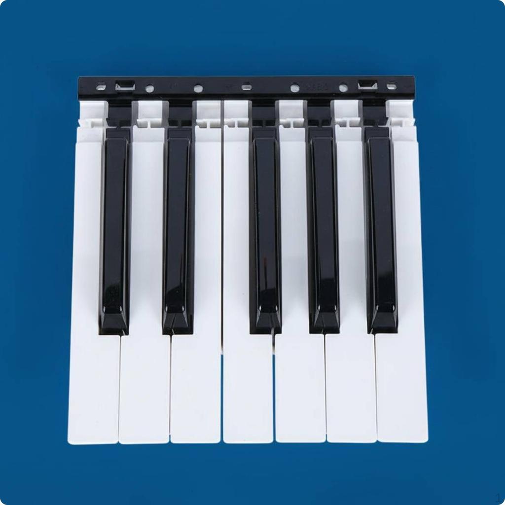 Electronic Keyboard Key Replacements Durable Plastic Piano Set for