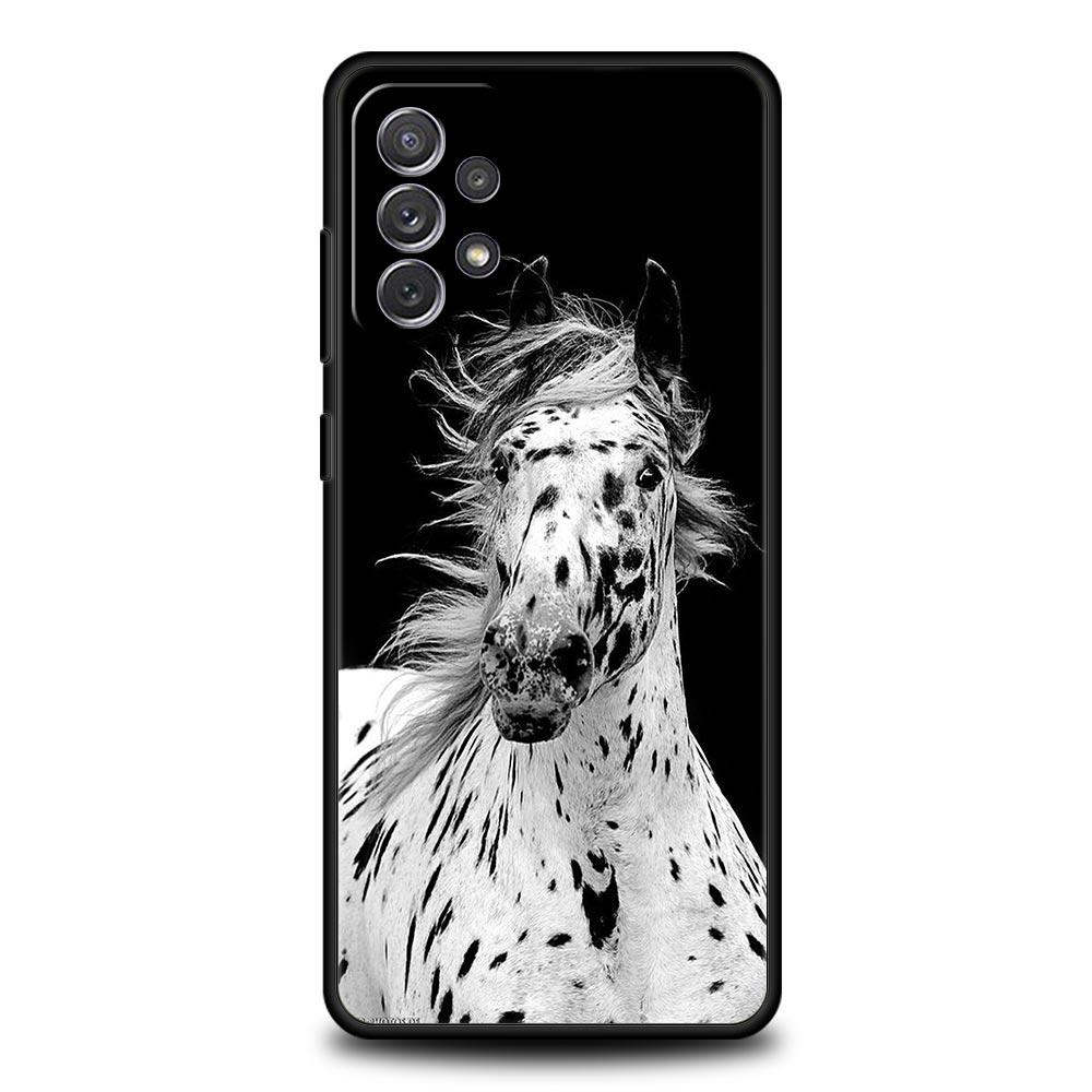 

Animal Horse Phone Case for Samsung Galaxy A55 A35 A17 A07 A15 A13 A25 A51 A71 A72 A73 A32 A52 A52S A41 5G Soft TPU Shell Capas Samsung A32 5G