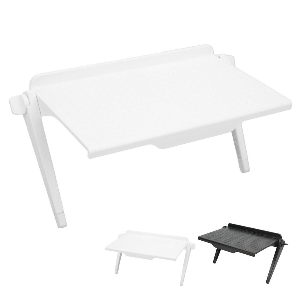 ABS Monitor Rack Silicone Pads Scratch Proof Adjustable Legs Sturdy ABS Screen Storage Shelf for Scr