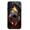 Poker-Karten-Design Glas-Handyhülle geeignet für iPhone 17 16 15 14 13 12 11 Pro/Max/Plus stoßfeste Rückseite